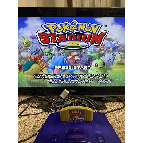Pokemon Stadium 2 (Nintendo N64, 2001) Authentic Cartridge Only Tested CLEAN N64 - Picture 5 of 8